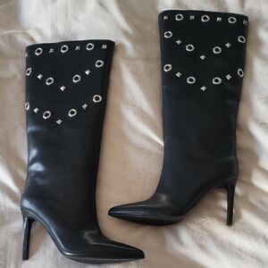INC black boots with silver detail. New size 10M